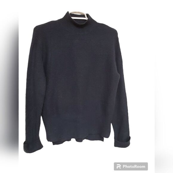 Dex Navy Blue Mock Neck Sweater Women’s Small Cozy Soft Knit - Picture 1 of 10